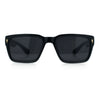 Mens Narrow Rectangle Vintage Style Bohemian Plastic Fashion Sunglasses