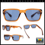 Mens Narrow Rectangle Vintage Style Bohemian Plastic Fashion Sunglasses