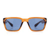 Mens Narrow Rectangle Vintage Style Bohemian Plastic Fashion Sunglasses