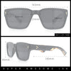 Mens Narrow Rectangle Vintage Style Bohemian Plastic Fashion Sunglasses