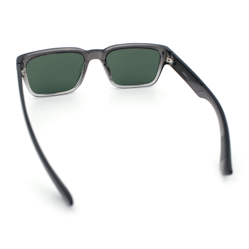 Mens Narrow Rectangle Vintage Style Bohemian Plastic Fashion Sunglasses