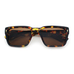 Mens Narrow Rectangle Vintage Style Bohemian Plastic Fashion Sunglasses