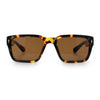Mens Narrow Rectangle Vintage Style Bohemian Plastic Fashion Sunglasses