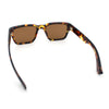 Mens Narrow Rectangle Vintage Style Bohemian Plastic Fashion Sunglasses