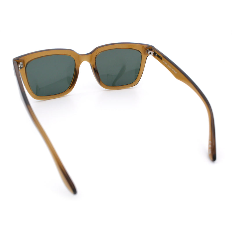 Gentlemanly Polarized Horn Rim Hipster Plastic Refined Fashion Sunglasses