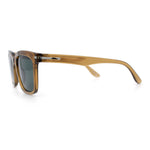 Gentlemanly Polarized Horn Rim Hipster Plastic Refined Fashion Sunglasses