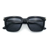 Gentlemanly Polarized Horn Rim Hipster Plastic Refined Fashion Sunglasses