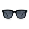 Gentlemanly Polarized Horn Rim Hipster Plastic Refined Fashion Sunglasses