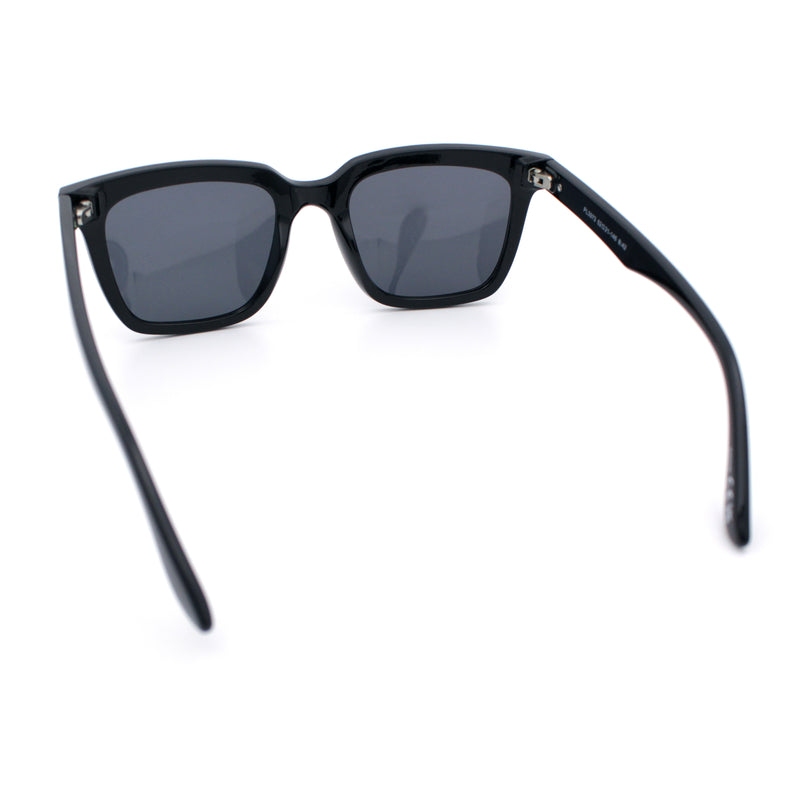Gentlemanly Polarized Horn Rim Hipster Plastic Refined Fashion Sunglasses