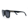 Gentlemanly Polarized Horn Rim Hipster Plastic Refined Fashion Sunglasses
