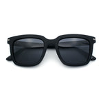 Gentlemanly Polarized Horn Rim Hipster Plastic Refined Fashion Sunglasses