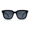 Gentlemanly Polarized Horn Rim Hipster Plastic Refined Fashion Sunglasses