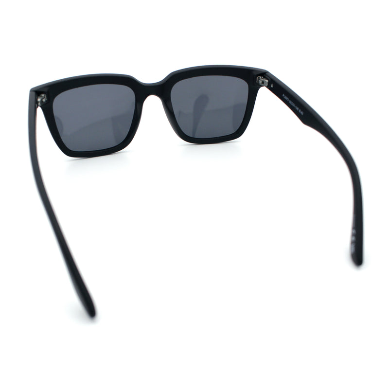 Gentlemanly Polarized Horn Rim Hipster Plastic Refined Fashion Sunglasses