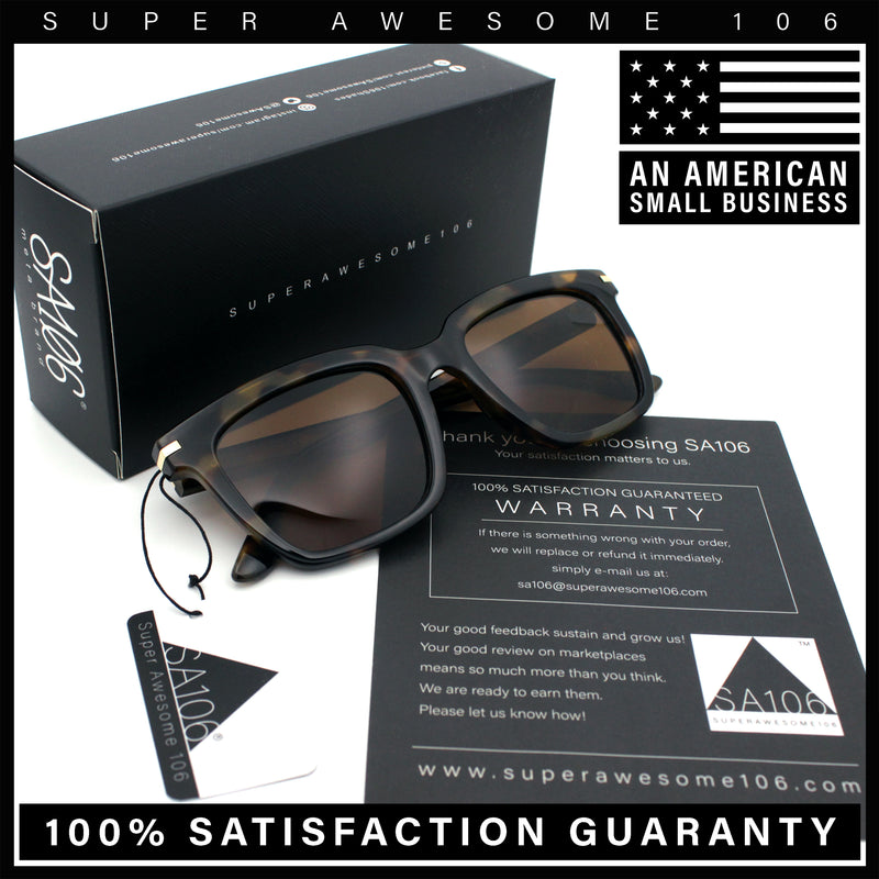 Gentlemanly Polarized Horn Rim Hipster Plastic Refined Fashion Sunglasses