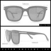 Gentlemanly Polarized Horn Rim Hipster Plastic Refined Fashion Sunglasses