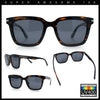 Gentlemanly Polarized Horn Rim Hipster Plastic Refined Fashion Sunglasses