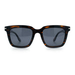 Gentlemanly Polarized Horn Rim Hipster Plastic Refined Fashion Sunglasses