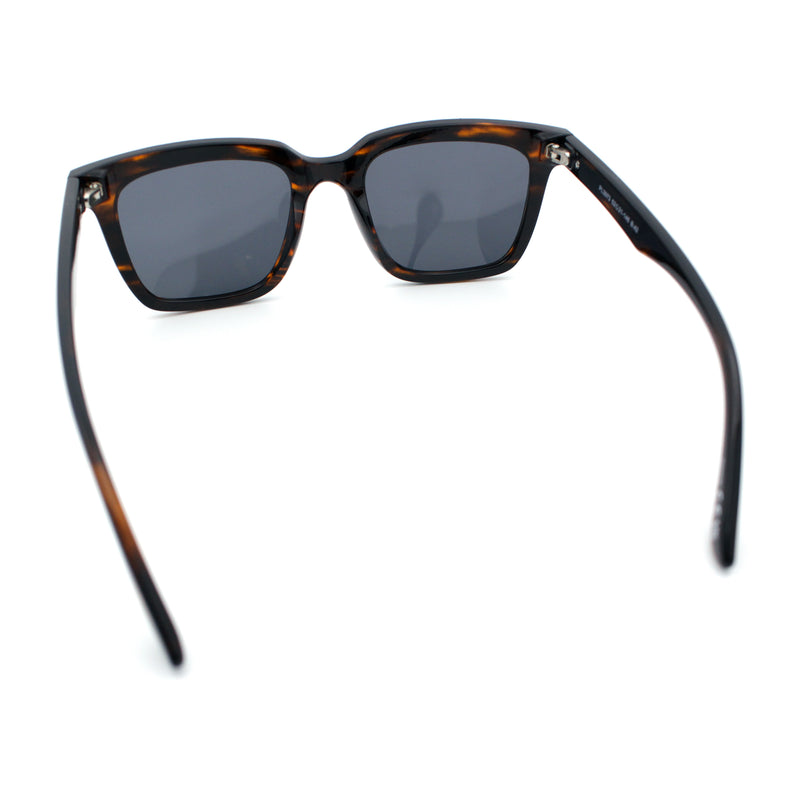 Gentlemanly Polarized Horn Rim Hipster Plastic Refined Fashion Sunglasses