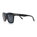 Gentlemanly Polarized Horn Rim Hipster Plastic Refined Fashion Sunglasses