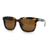 Gentlemanly Polarized Horn Rim Hipster Plastic Refined Fashion Sunglasses