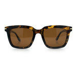 Gentlemanly Polarized Horn Rim Hipster Plastic Refined Fashion Sunglasses