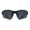 Polarized Mens Antiglare Classic Baseball Half Rim Wrap Sport Plastic Sunglasses
