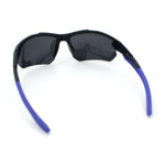 Polarized Mens Antiglare Classic Baseball Half Rim Wrap Sport Plastic Sunglasses