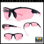Polarized Mens Antiglare Classic Baseball Half Rim Wrap Sport Plastic Sunglasses