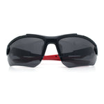 Polarized Mens Antiglare Classic Baseball Half Rim Wrap Sport Plastic Sunglasses