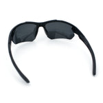 Polarized Mens Antiglare Classic Baseball Half Rim Wrap Sport Plastic Sunglasses