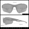 Polarized Mens Antiglare Classic Baseball Half Rim Wrap Sport Plastic Sunglasses