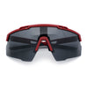 Polarized Mens Antiglare Oversized Shield Half Rim Wrap Sport Plastic Sunglasses\