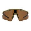 Polarized Mens Antiglare Oversized Shield Half Rim Wrap Sport Plastic Sunglasses\
