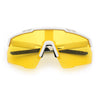 Polarized Mens Antiglare Oversized Shield Half Rim Wrap Sport Plastic Sunglasses\