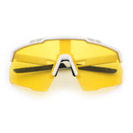 Polarized Mens Antiglare Oversized Shield Half Rim Wrap Sport Plastic Sunglasses\
