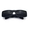 Iconic 90s Street Gangster Limo All Black Narrow Rectangle Sunglasses