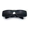 Iconic 90s Street Gangster Limo All Black Narrow Rectangle Sunglasses