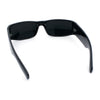 Iconic 90s Street Gangster Limo All Black Narrow Rectangle Sunglasses