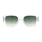 Womens Grim Reaper Logo Mod Fashion Rectangle Plastic Sunglasses