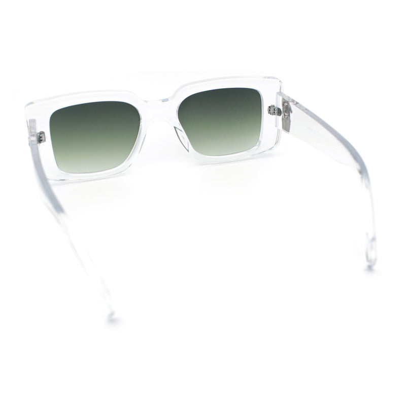 Womens Grim Reaper Logo Mod Fashion Rectangle Plastic Sunglasses