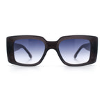 Womens Grim Reaper Logo Mod Fashion Rectangle Plastic Sunglasses