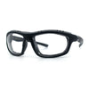 Photochromic Mens Choppers Oval Wrap Around Biker Riding Plastic Sunglasses Black Grey