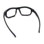 Photochromic Mens Choppers Oval Wrap Around Biker Riding Plastic Sunglasses Black Grey