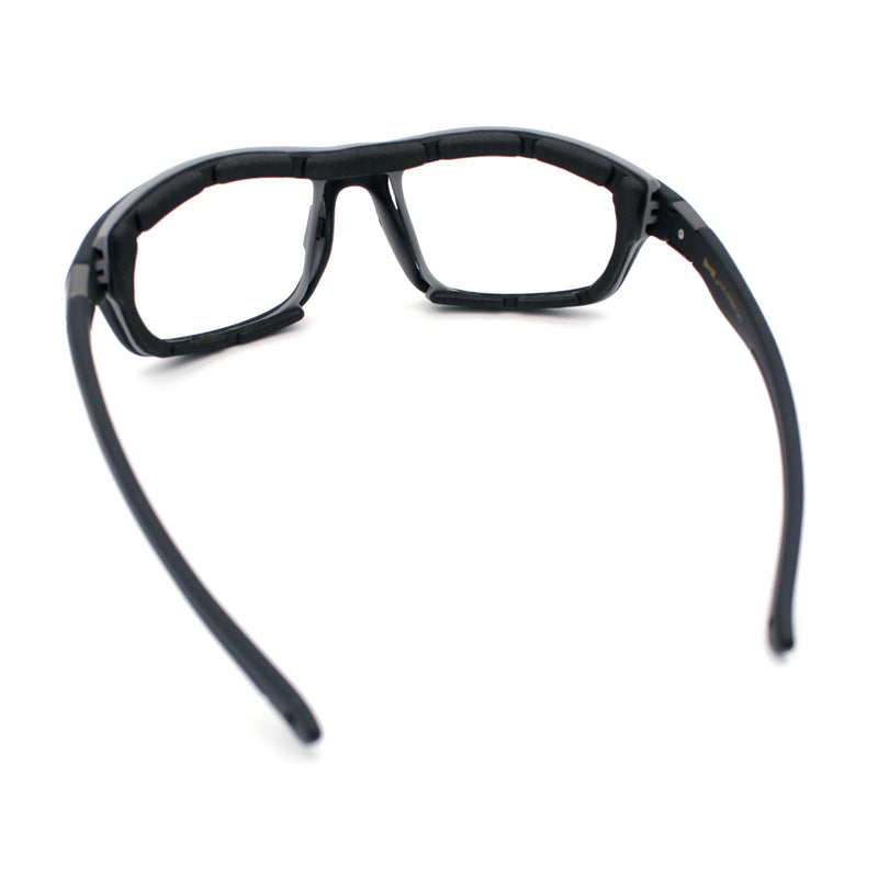 Photochromic Mens Choppers Oval Wrap Around Biker Riding Plastic Sunglasses Black Grey