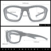 Photochromic Mens Choppers Oval Wrap Around Biker Riding Plastic Sunglasses Black Grey