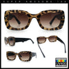 Womens Classy Mod Thick Plastic Rounded Rectangle Fashion Sunglasses