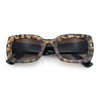 Womens Classy Mod Thick Plastic Rounded Rectangle Fashion Sunglasses