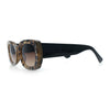 Womens Classy Mod Thick Plastic Rounded Rectangle Fashion Sunglasses