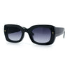 Womens Classy Mod Thick Plastic Rounded Rectangle Fashion Sunglasses