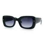 Womens Classy Mod Thick Plastic Rounded Rectangle Fashion Sunglasses